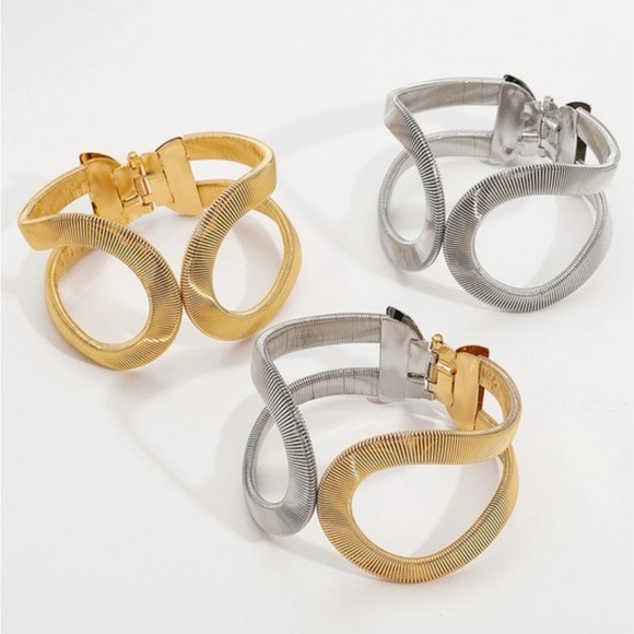 Gold and Silver Cuff Bracelets - Picture 5 of 9